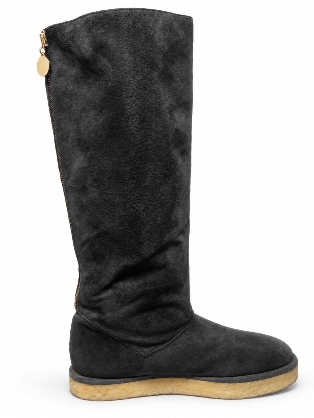 Stella McCartney Charcoal Suede Tall Boots Size 39